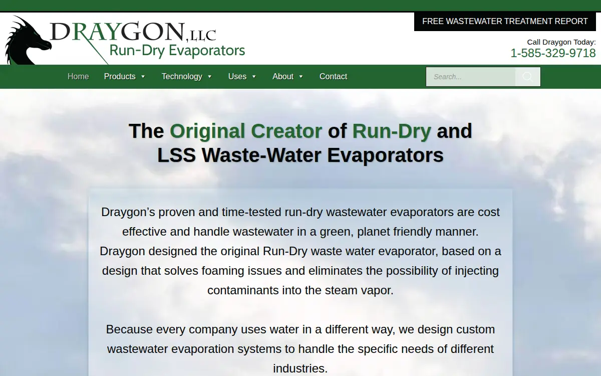 Homepage of Draygon, LLC