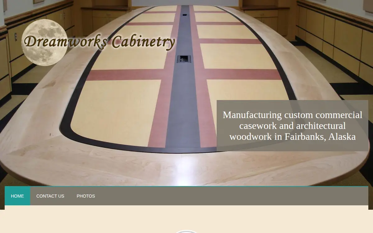 Homepage of Dreamworks Cabinetry LLC