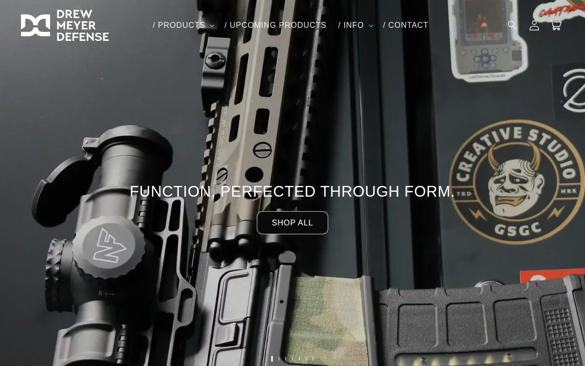 Homepage of Drew Meyer Defense LLC