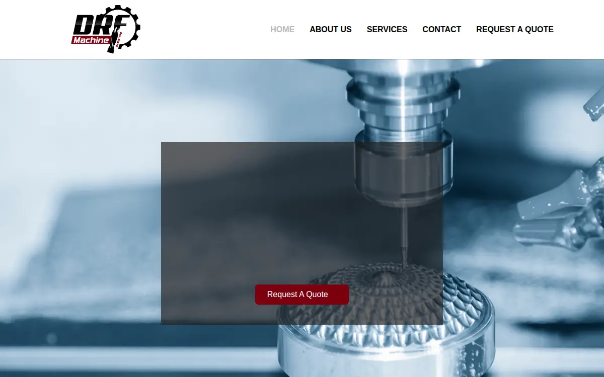 Homepage of Drf Fabrication & Machine LLC
