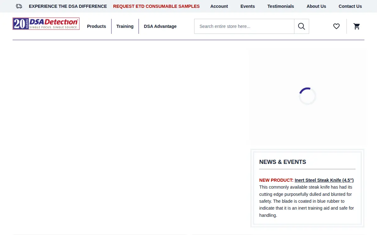 Homepage of Dsa Detection LLC