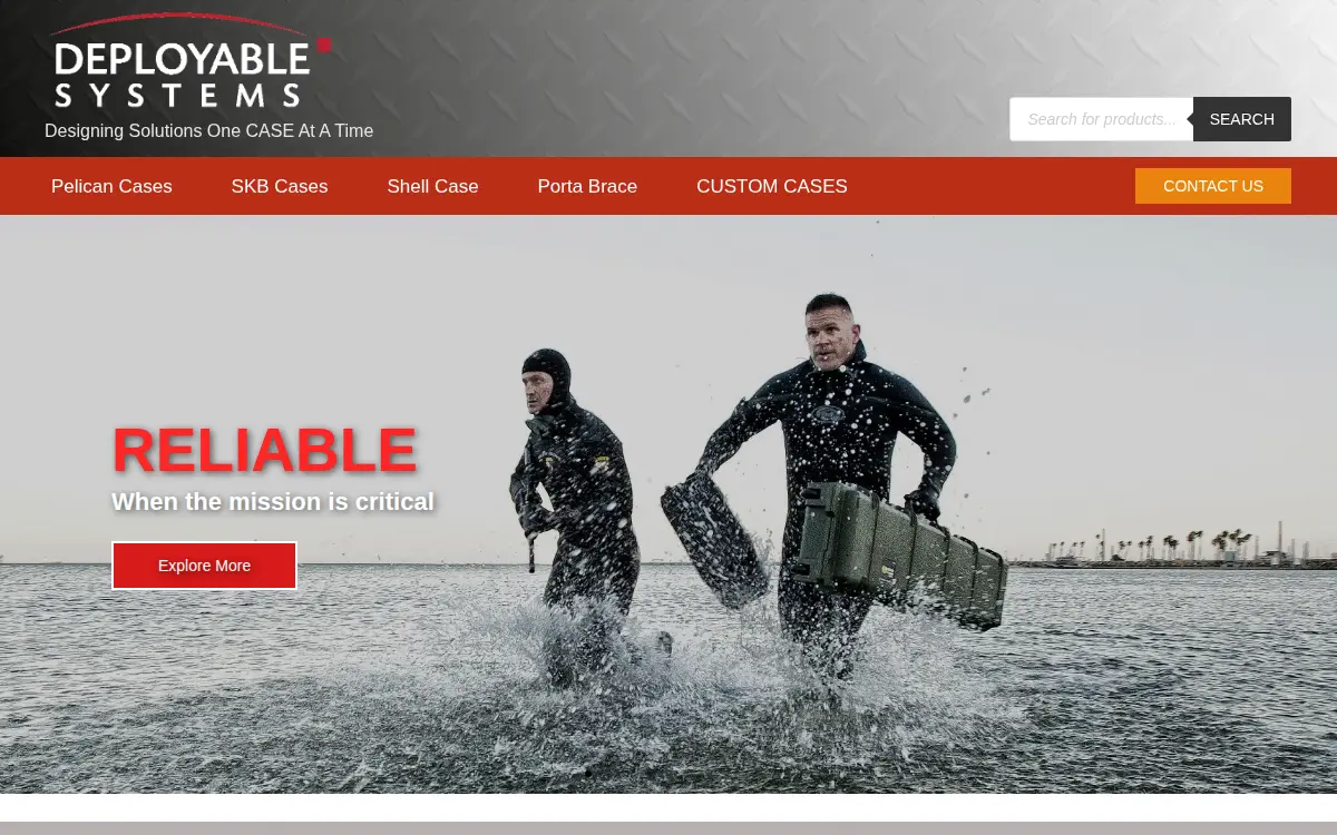 Homepage of Deployable Systems, LLC