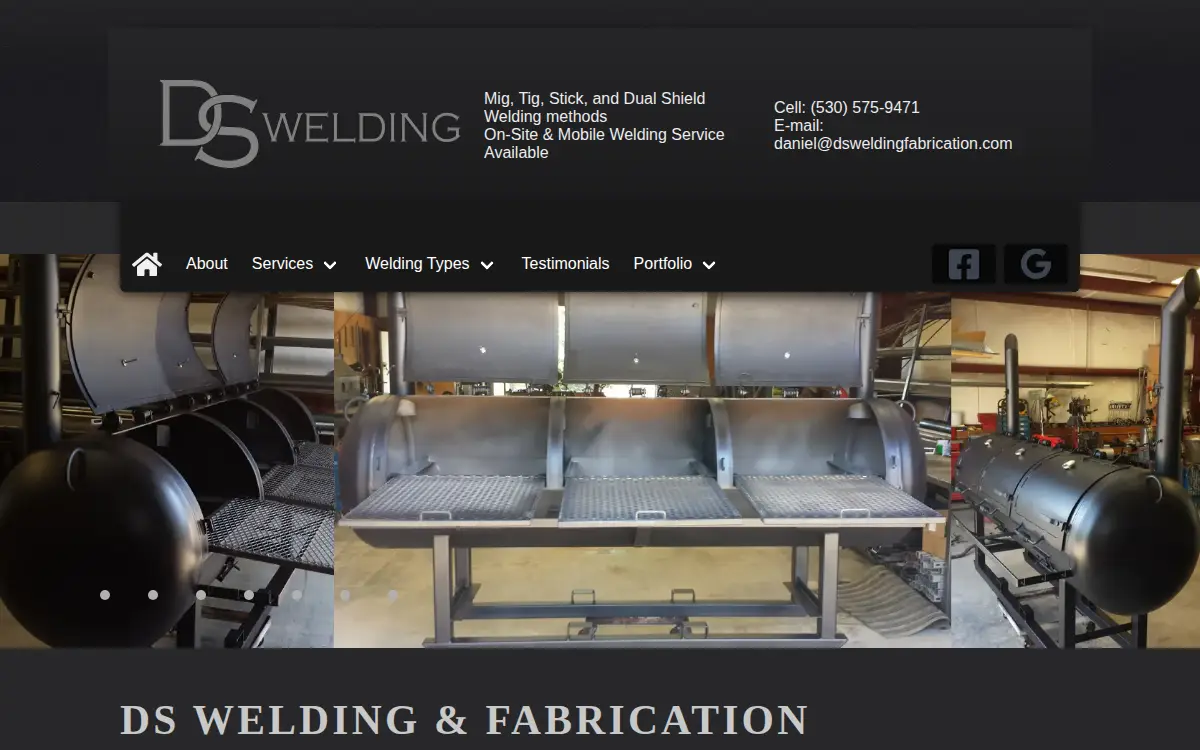 Homepage of Ds Welding, INC.