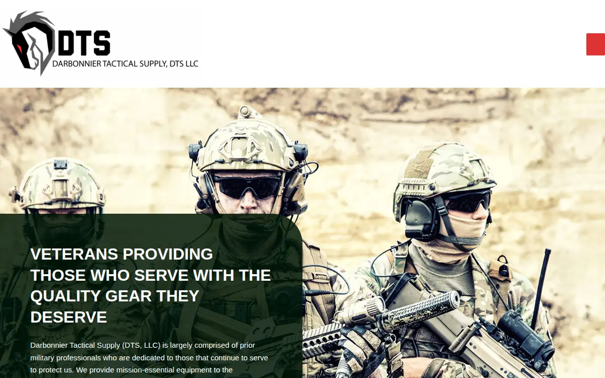 Homepage of Darbonnier Tactical Supply LLC