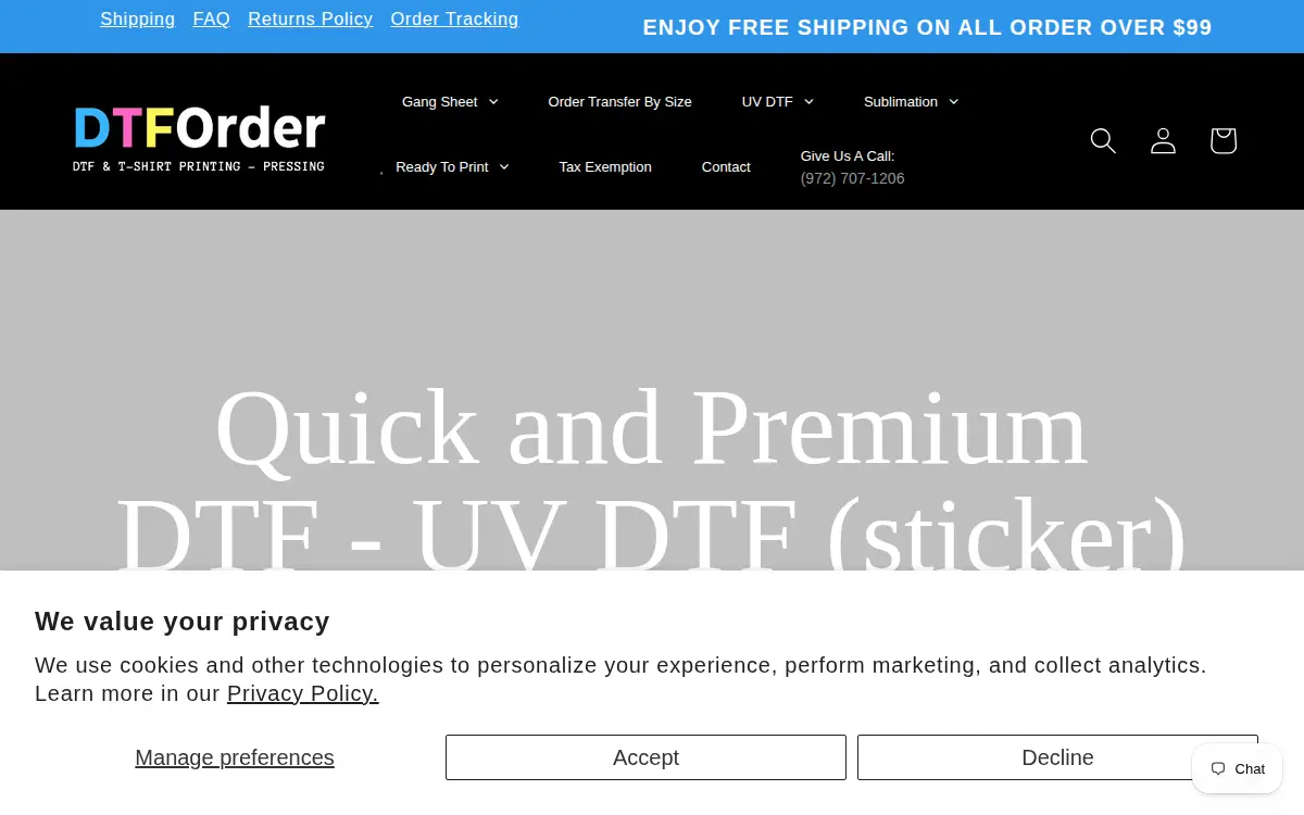 Homepage of Printpro Plus LLC