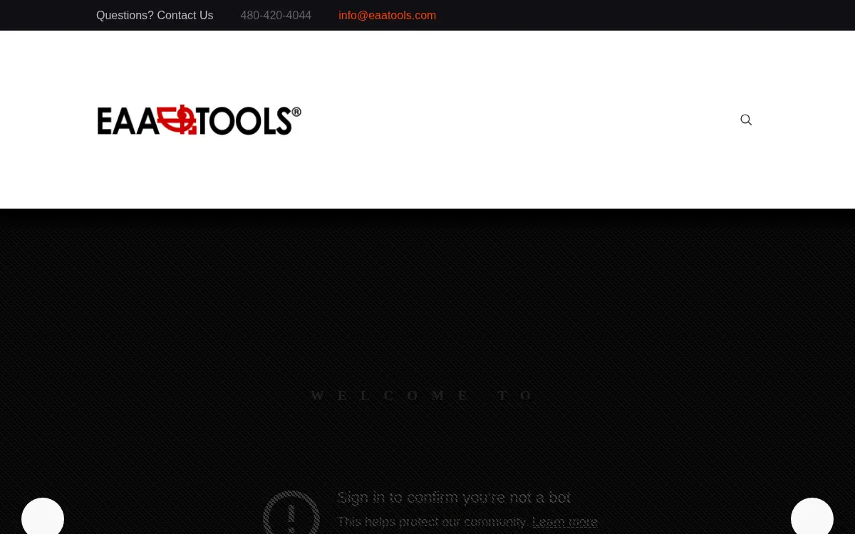 Homepage of Eaa Tools INC.