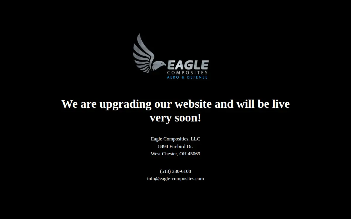 Homepage of Eagle Composites LLC