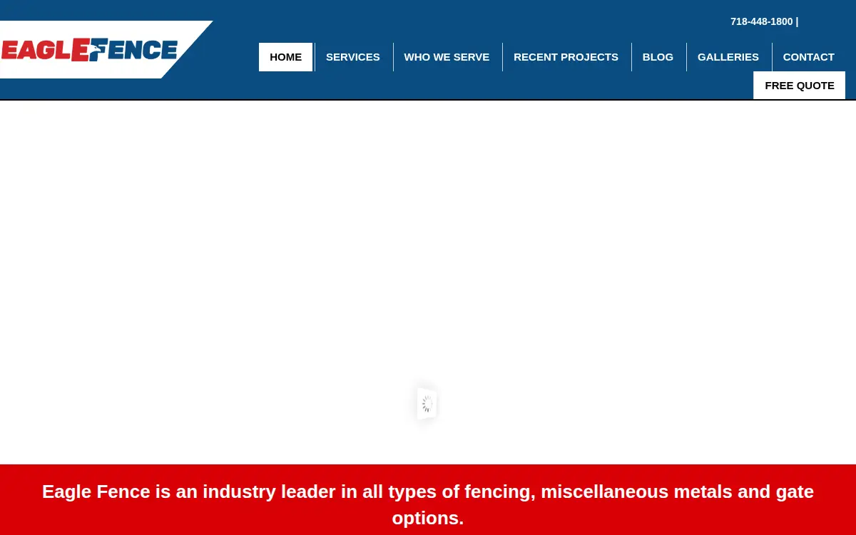 Homepage of Barbieri Fence CORP