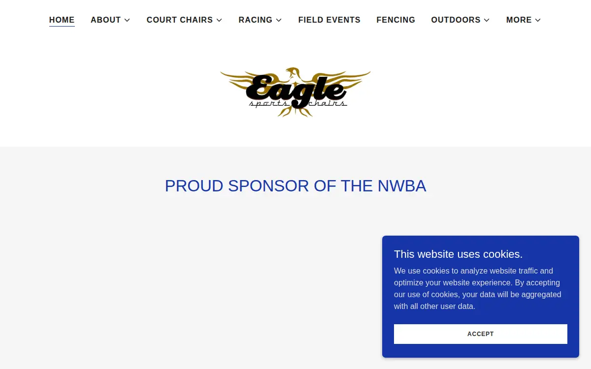 Homepage of Eagle Sportschairs, LLC