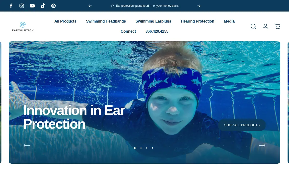 Homepage of Earvolution, INC