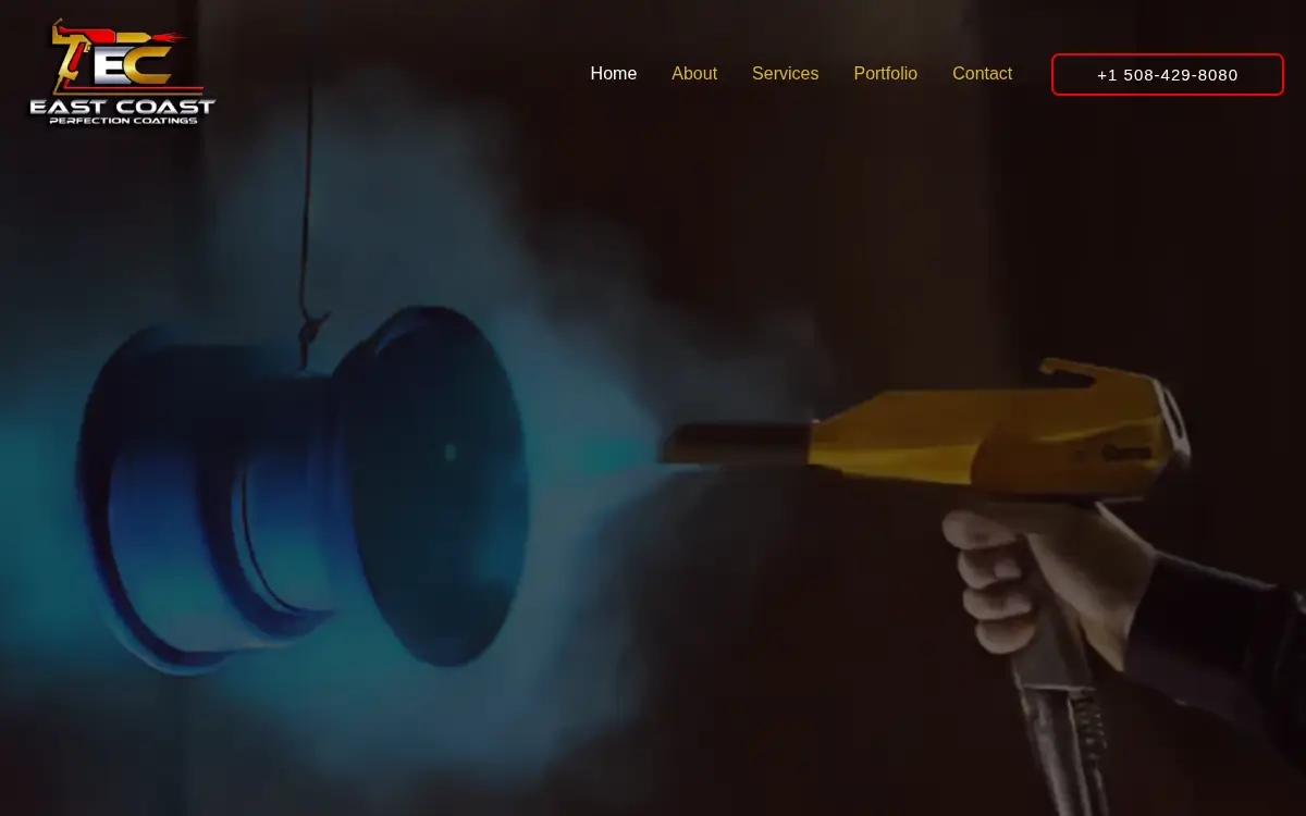 Homepage of East Coast Perfection Coatings INC