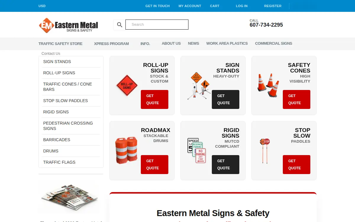 Homepage of Eastern Metal of Elmira INC