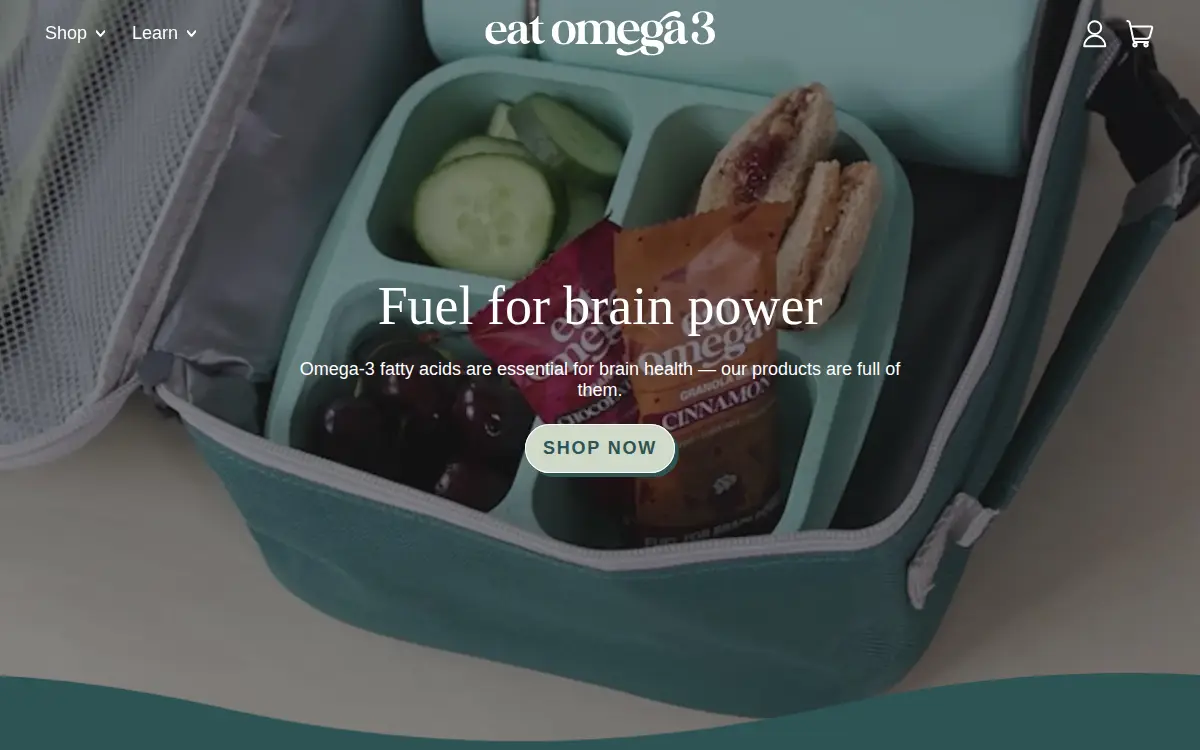 Homepage of Omega 3 Nutrition, INC