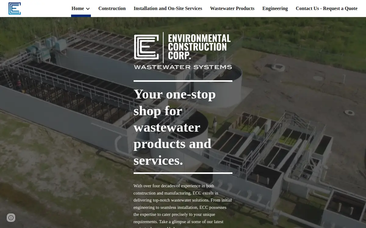 Homepage of Environmental Construction CORP.