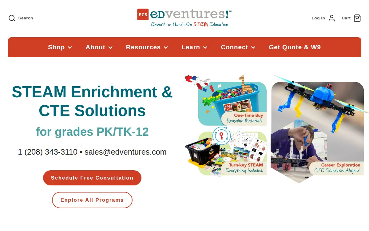 Homepage of Pcs Edventures!, INC.