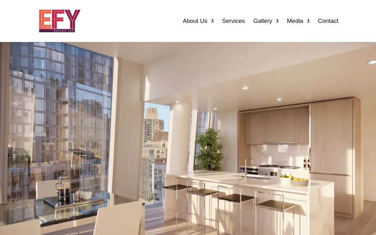 Homepage of Efy Sales LLC