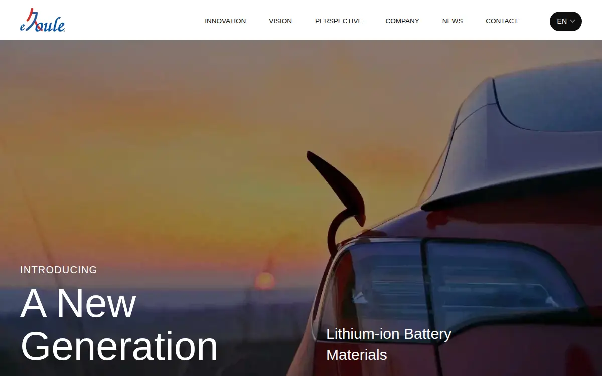 Homepage of Ejoule INC