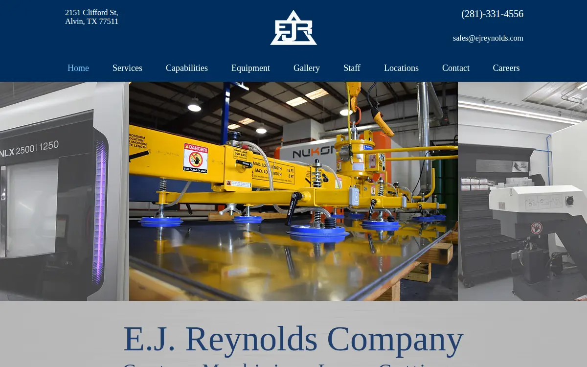 Homepage of E.j. Reynolds Company