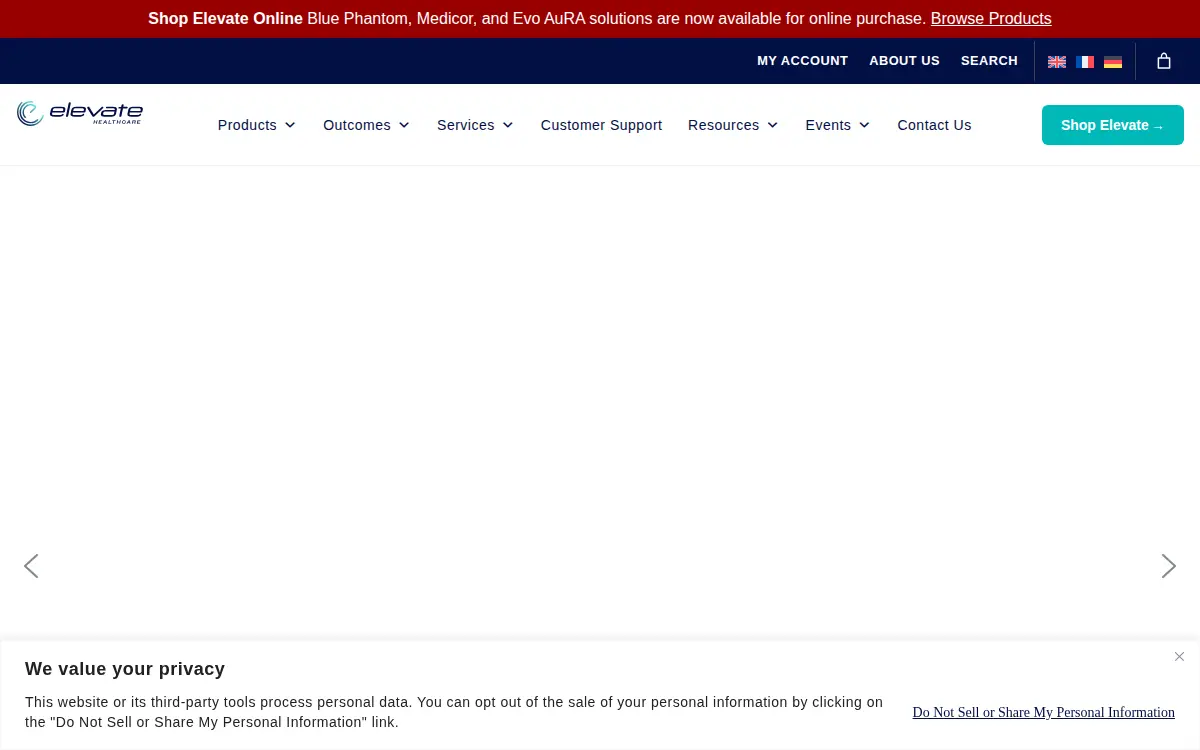 Homepage of Elevate Healthcare, INC.