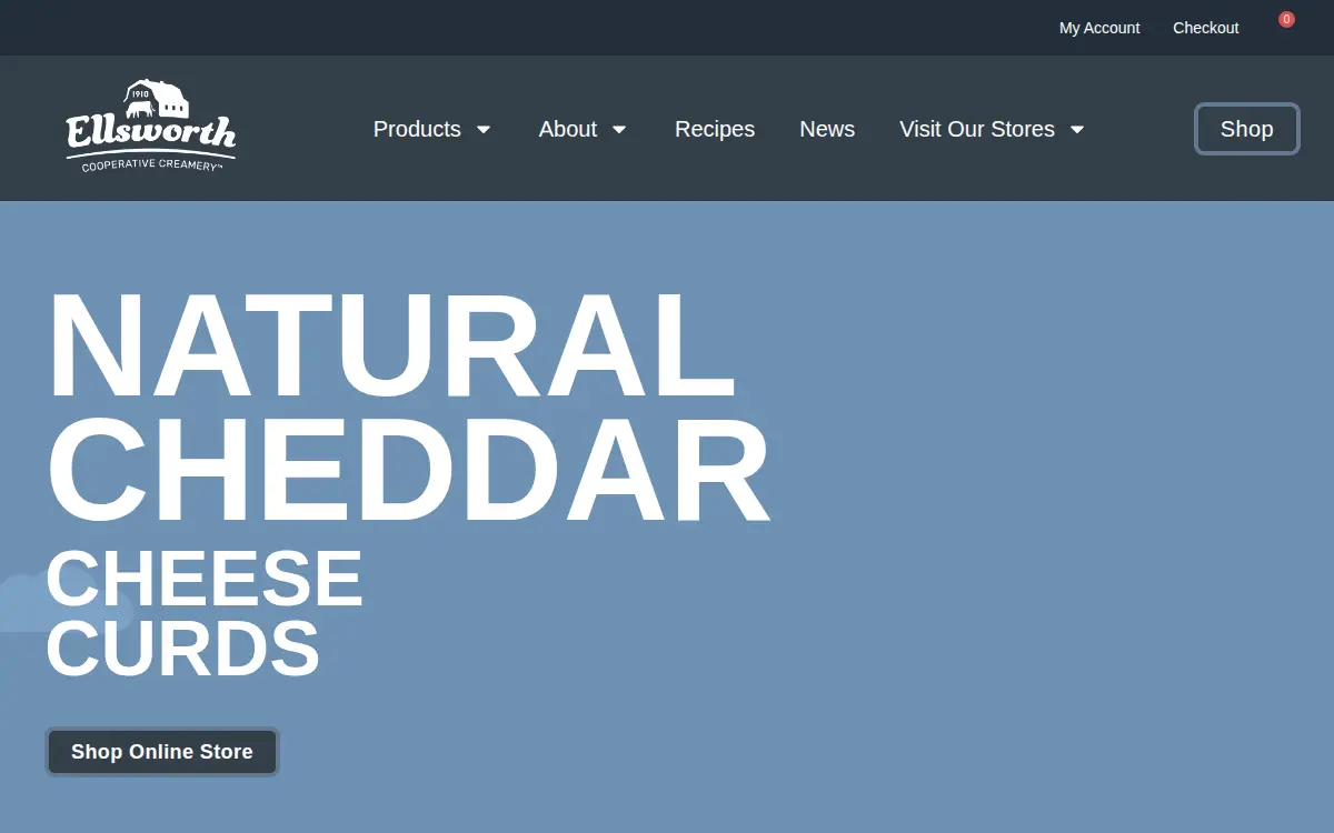 Homepage of Ellsworth Menomonie Creamery, LLC
