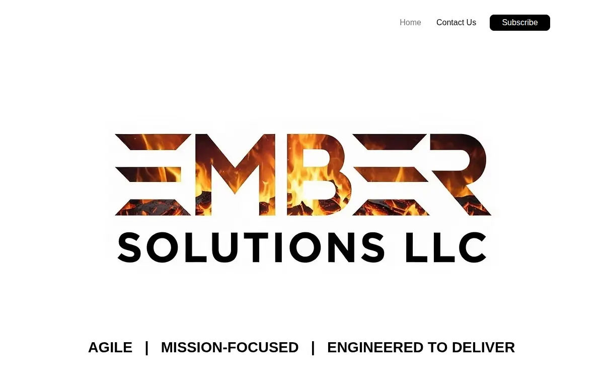 Homepage of Ember Solutions LLC