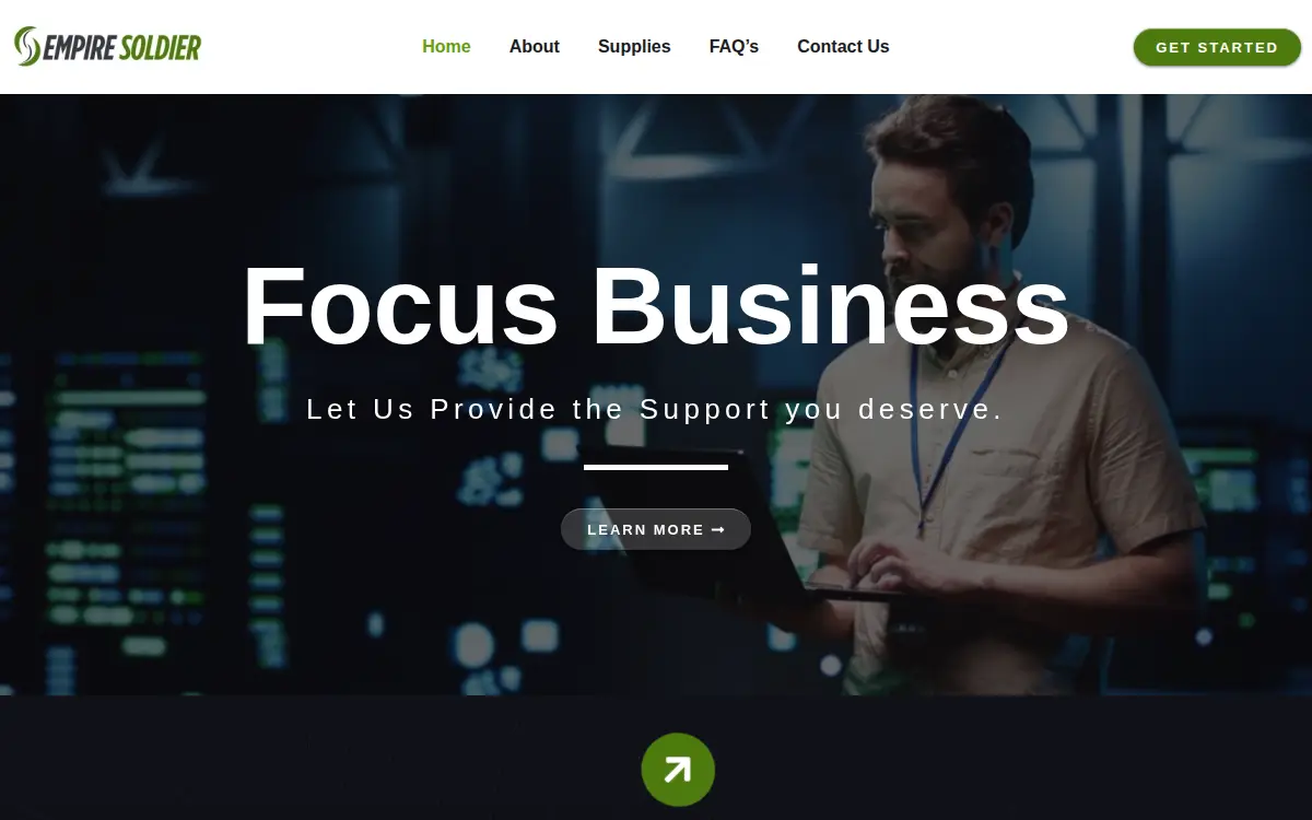 Homepage of Empire Soldier INC