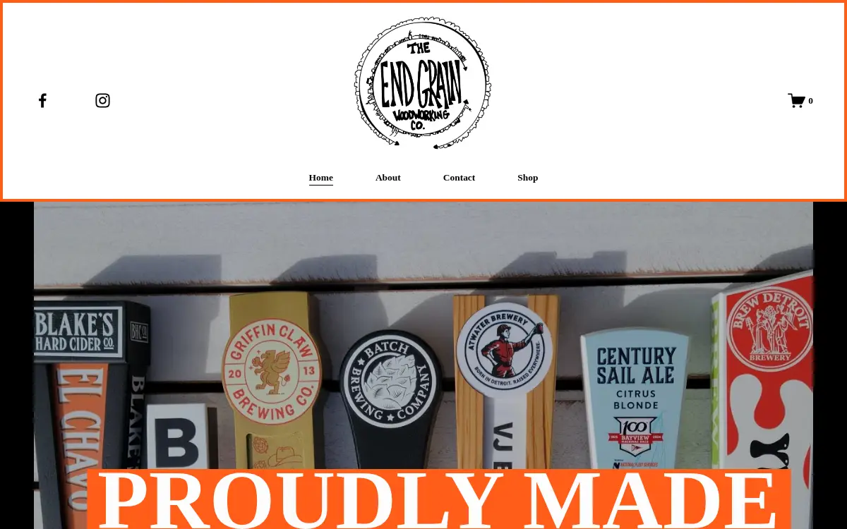 Homepage of The End Grain Woodworking CO LLC