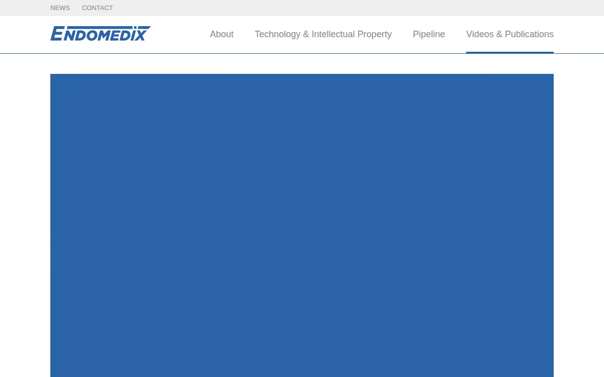 Homepage of Endomedix INC