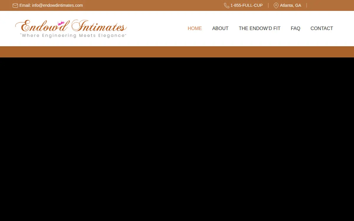 Homepage of Endow'd Intimates LLC