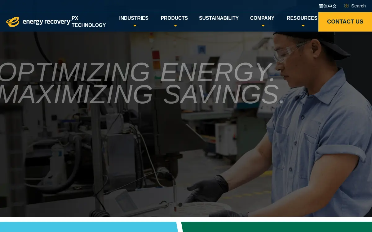 Homepage of Energy Recovery, INC.