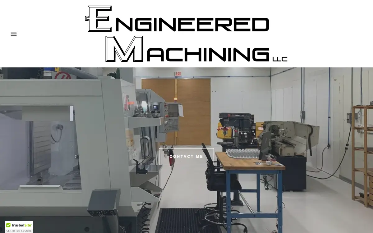 Homepage of Engineered Machining LLC