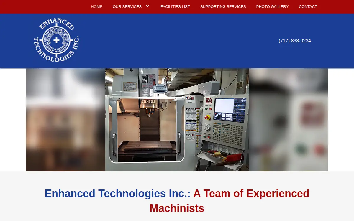 Homepage of Enhanced Technologies, INC