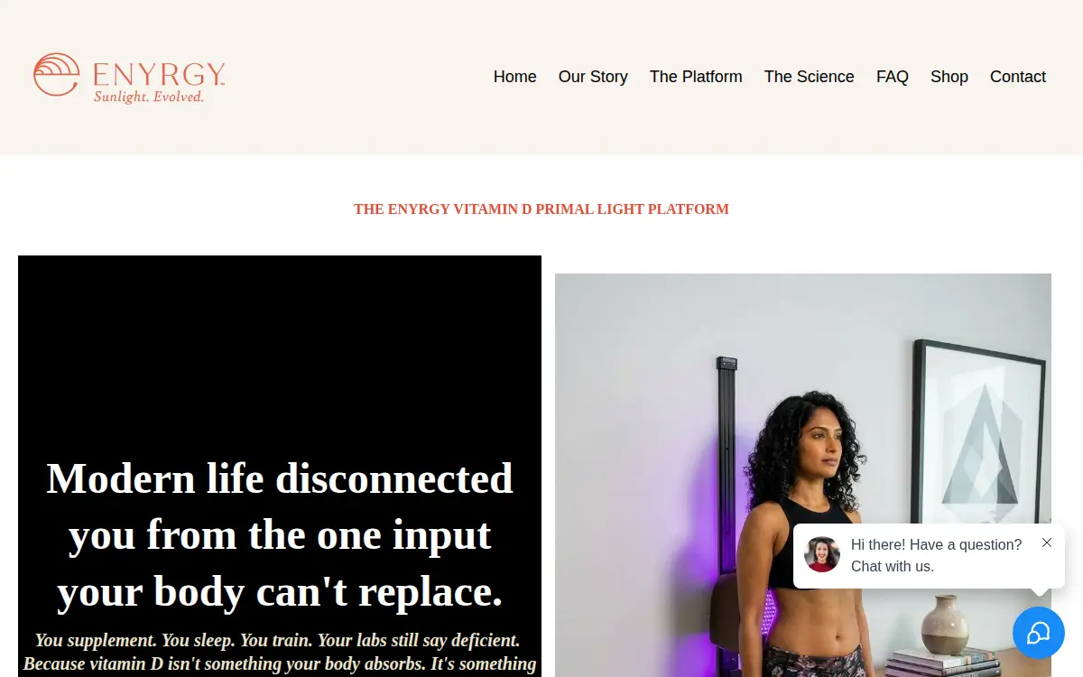 Homepage of Enyrgy INC.