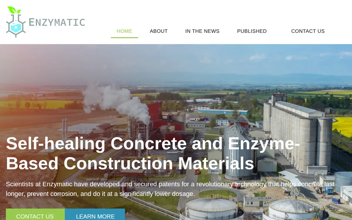 Homepage of Enzymatic Holdings Corporation