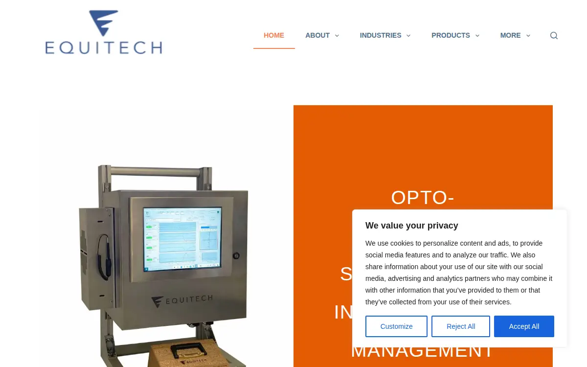 Homepage of Equitech Int'l Corporation