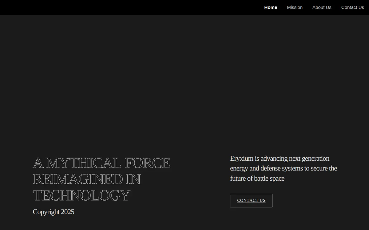 Homepage of Eryxium Corporation