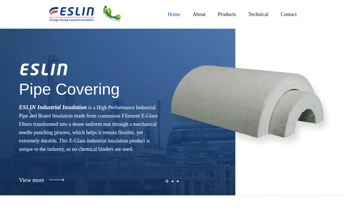 Homepage of Visionary Industrial Insulation, INC.