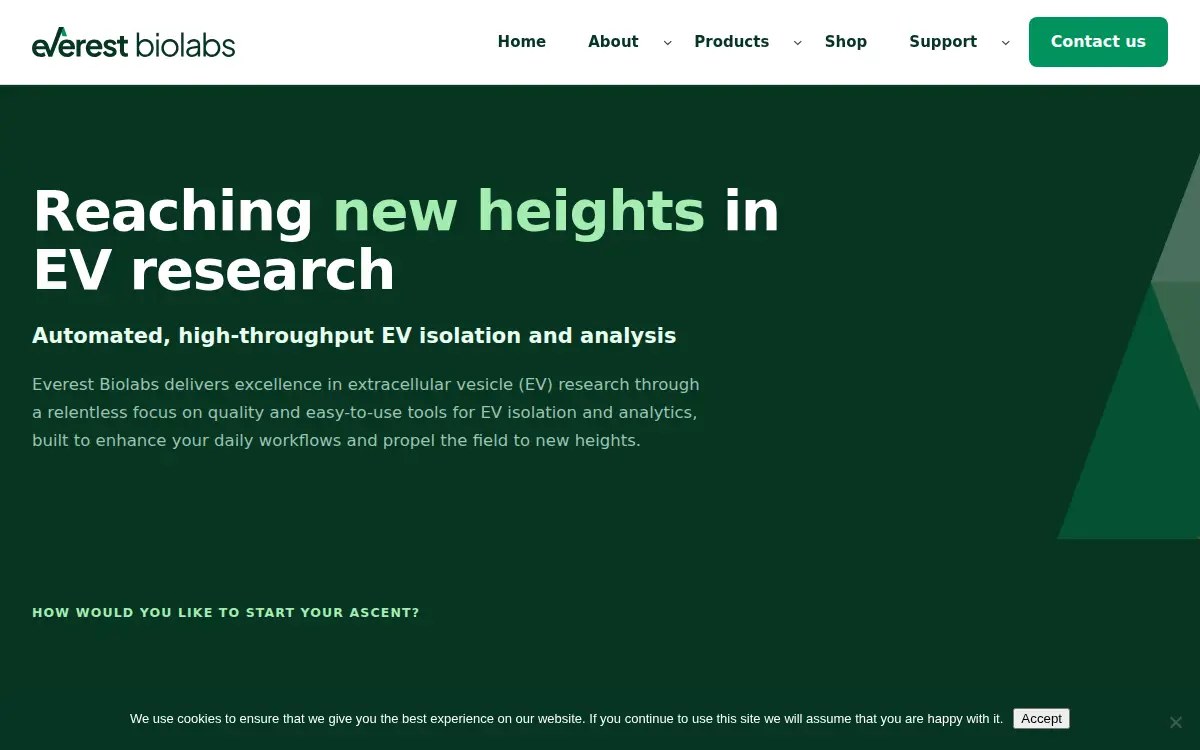 Homepage of Everest Biolabs, INC.