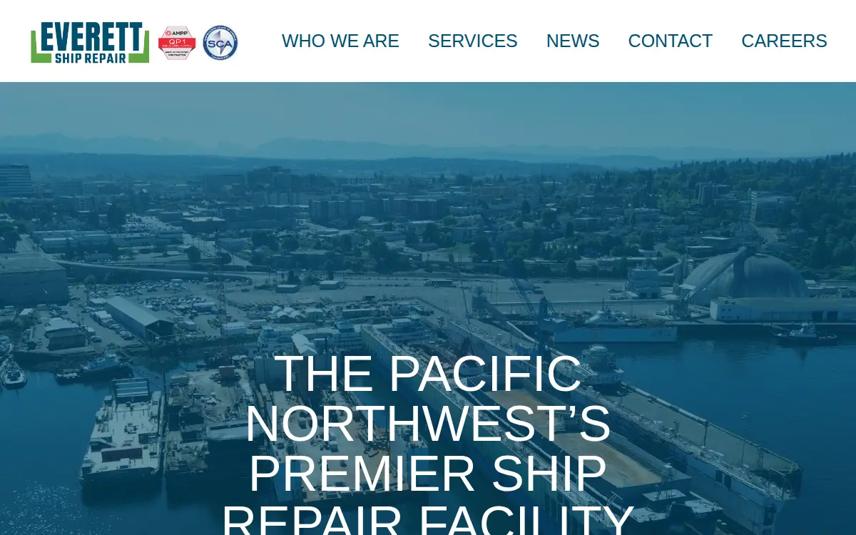 Homepage of Everett Ship Repair, LLC