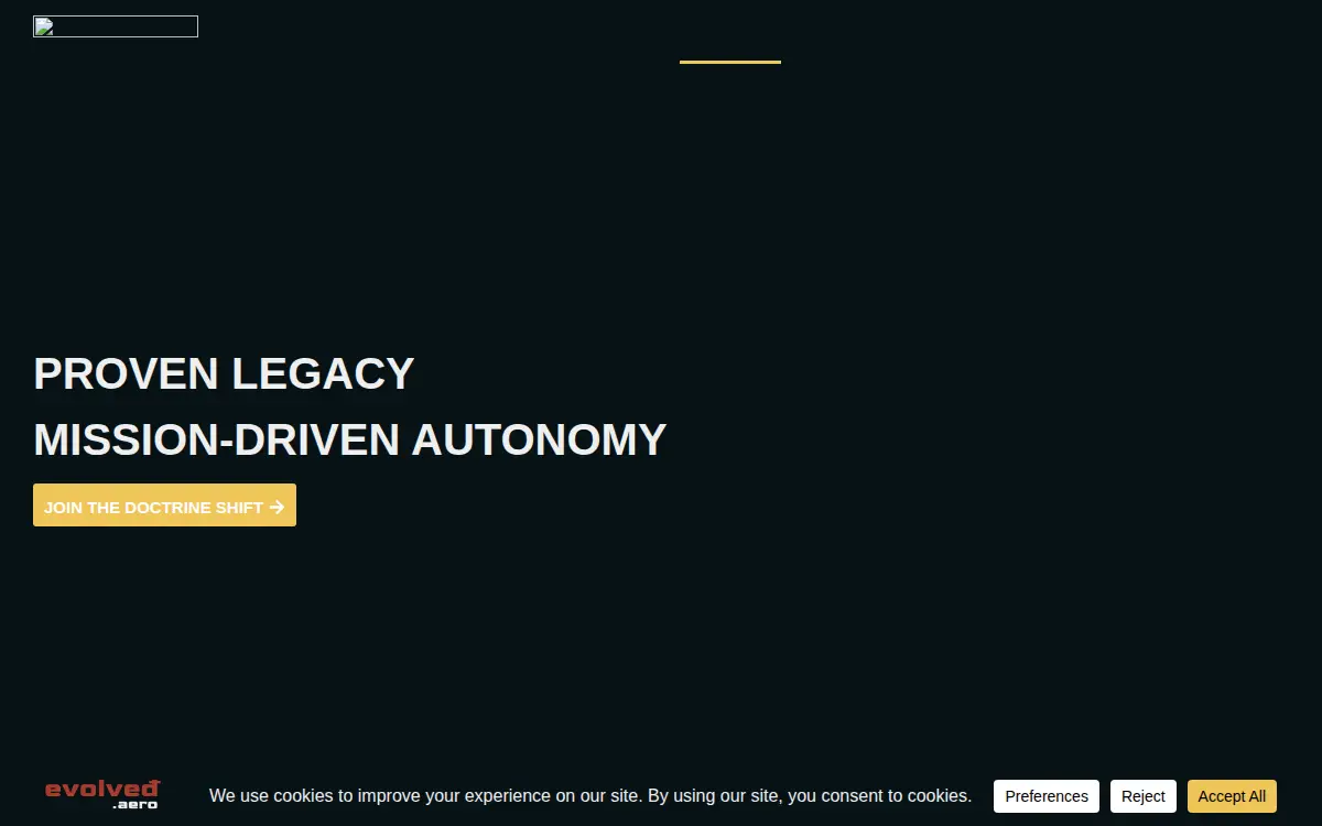 Homepage of Evolved Aerospace Corporation