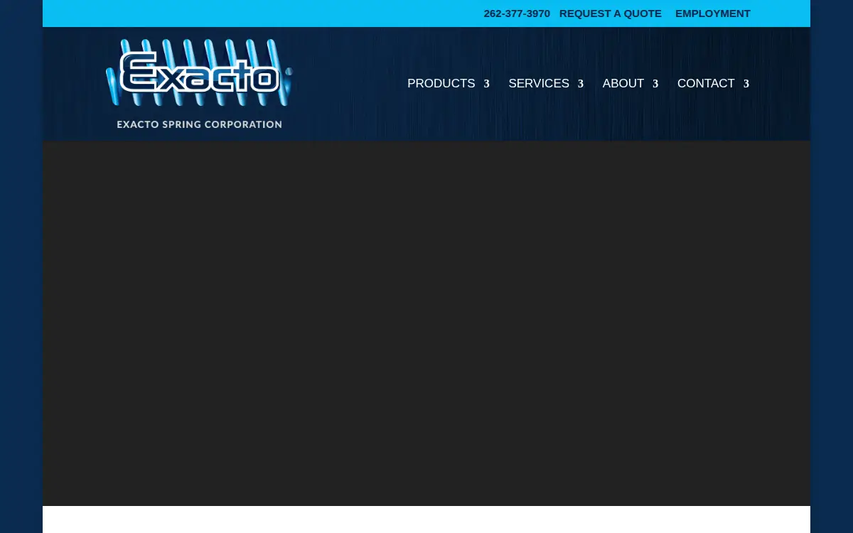 Homepage of Exacto Spring CORP