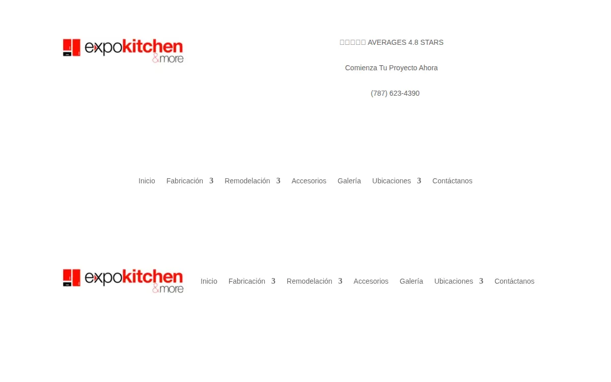 Homepage of Expo Kitchen and More Distributors INC