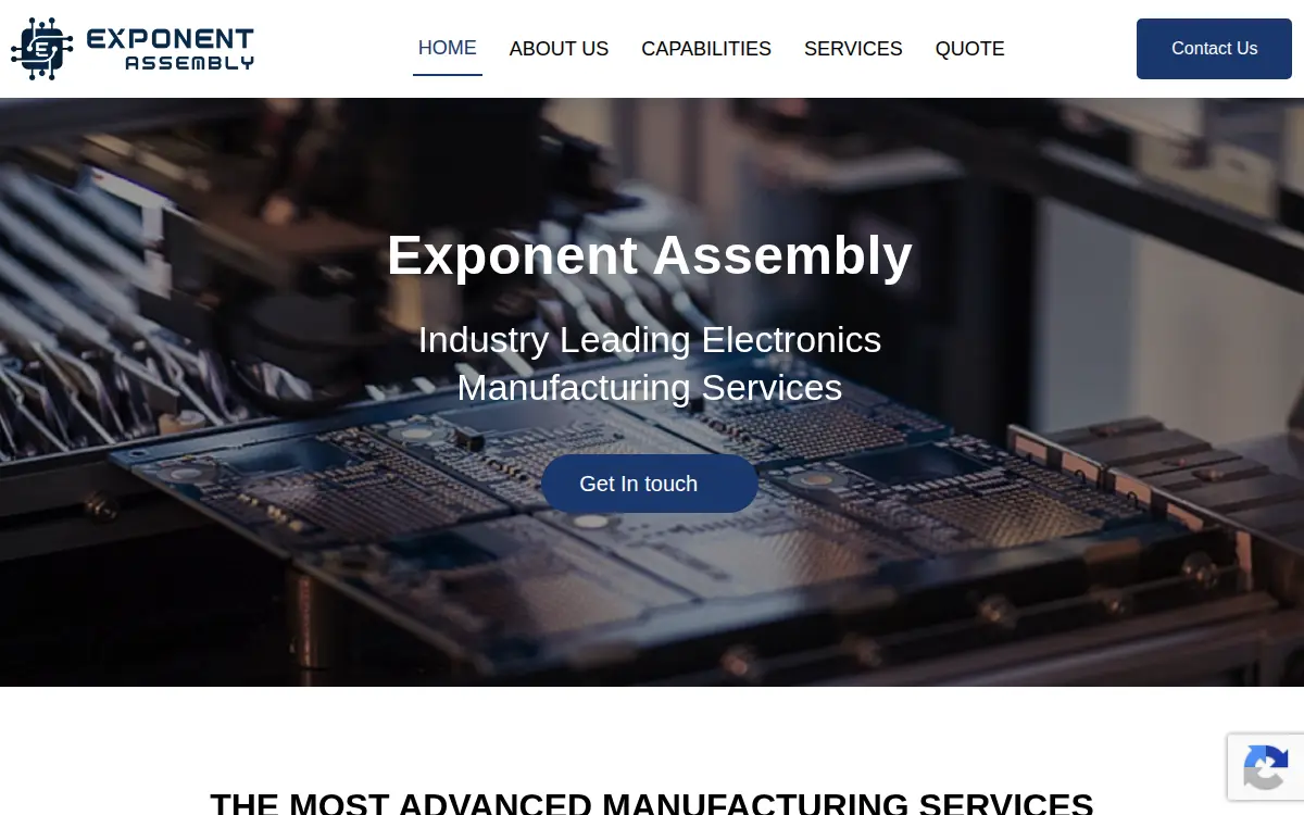 Homepage of Exponent Assembly LLC