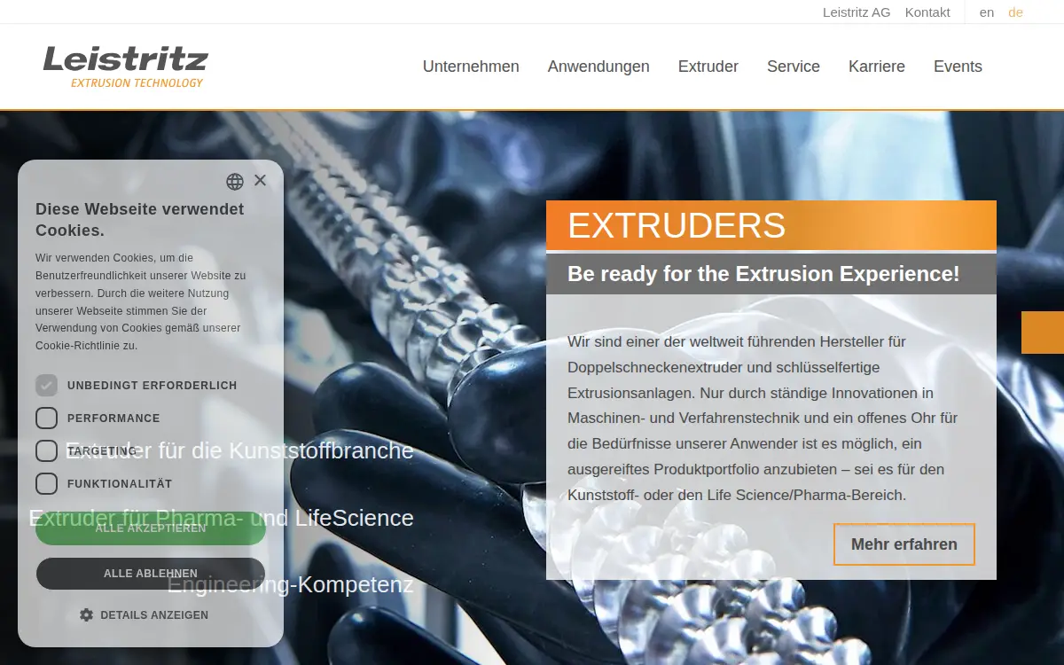 Homepage of Leistritz Advanced Technologies CORP