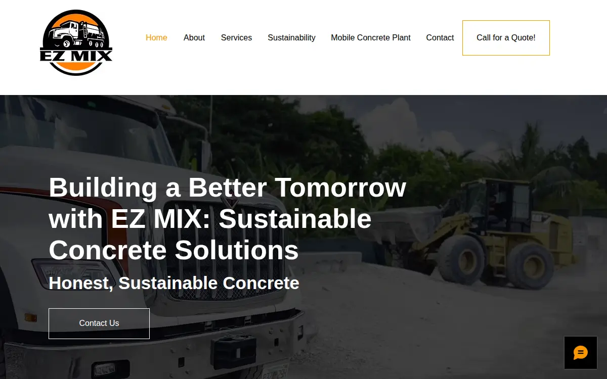 Homepage of Ez Mix, LLC