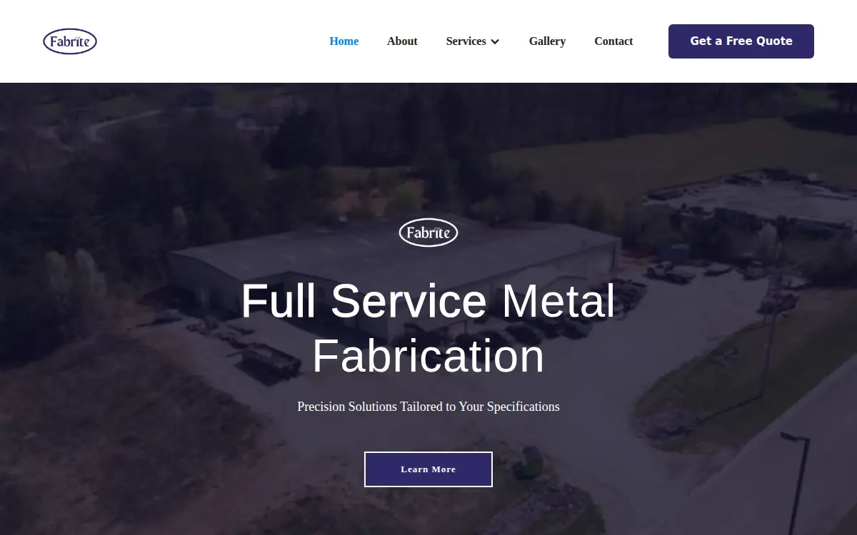 Homepage of Fabrite INC