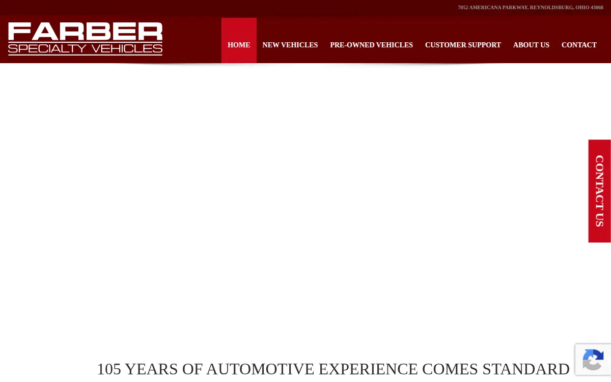 Homepage of Farber Specialty Vehicles, INC