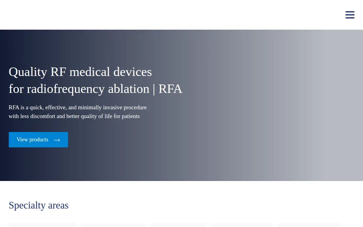 Homepage of F Care Systems USA LLC