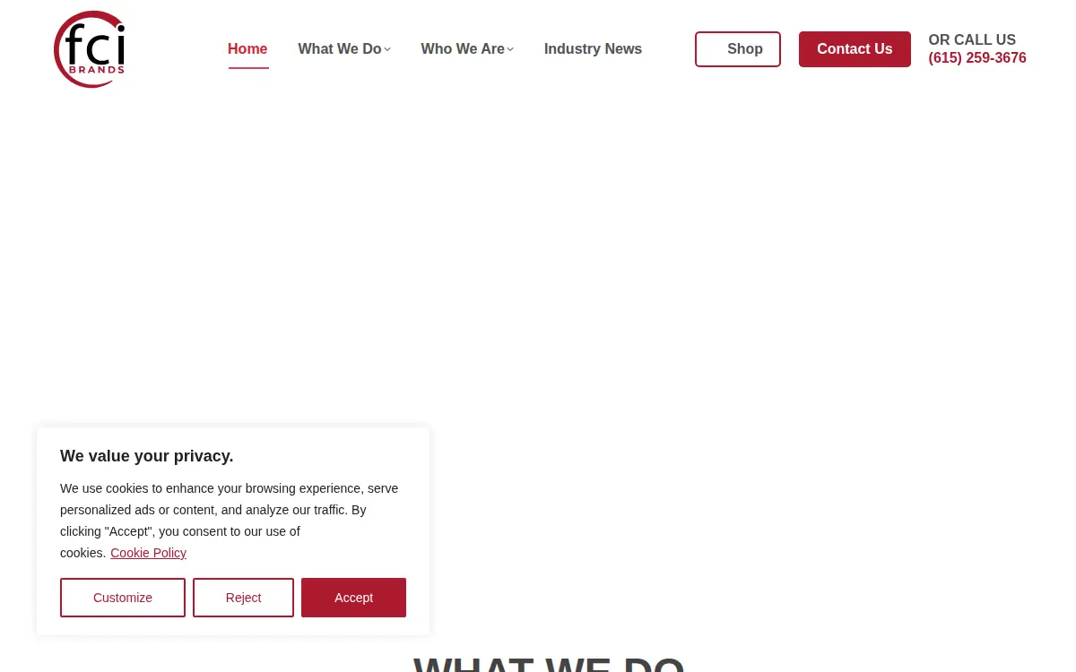 Homepage of Francis Communications, INC.