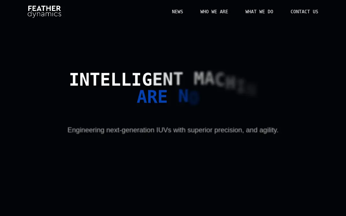 Homepage of Feather Dynamics INC.